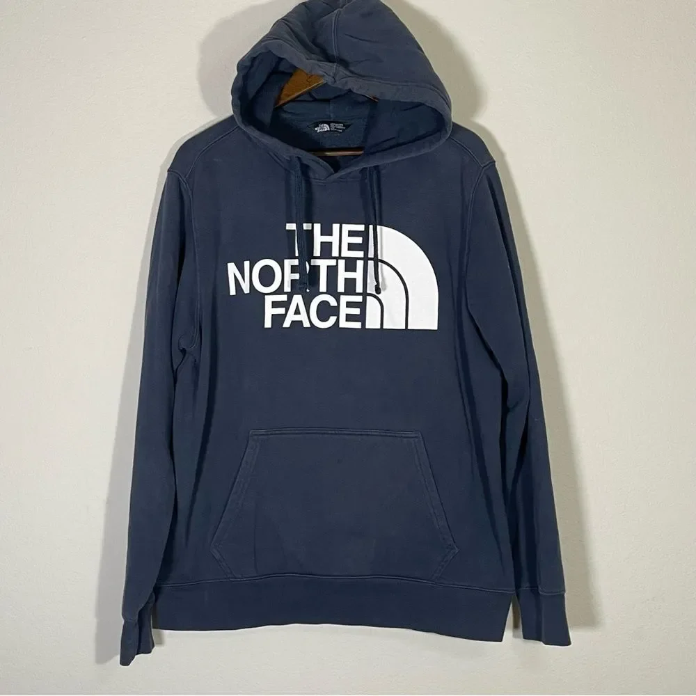 Men’s North Face Hoodie Sweatshirt Size XL in Blue